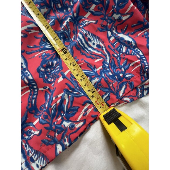 Vineyard Vines Swim Trunks Men’s  Blue Red Seahorse Surfing Beach Size M - Picture 6 of 10